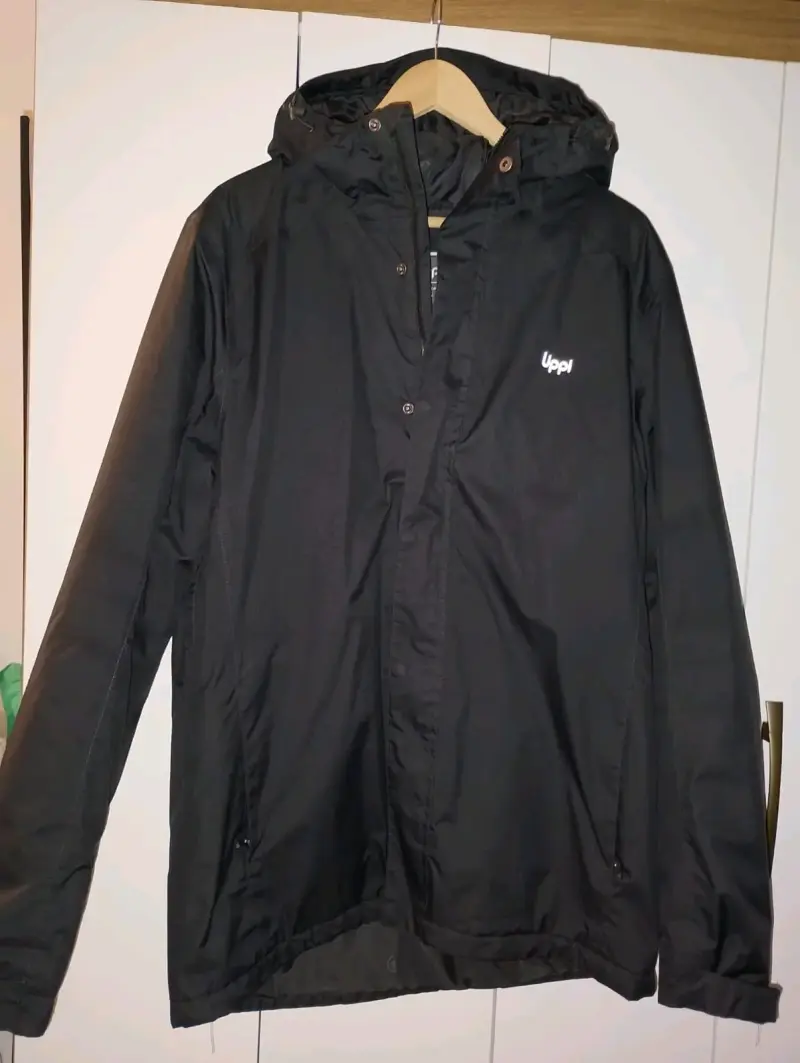 Chaqueta negra impermeable Upp! para hombre - 2