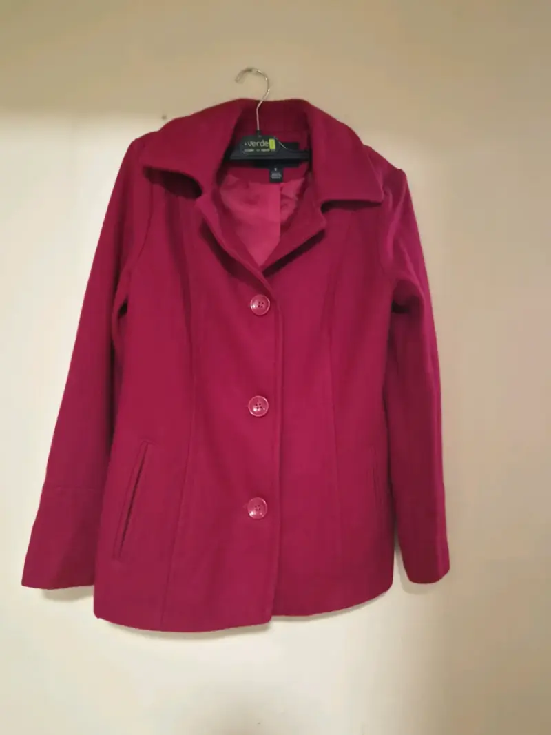 Abrigo rojo mujer  talla M - 1