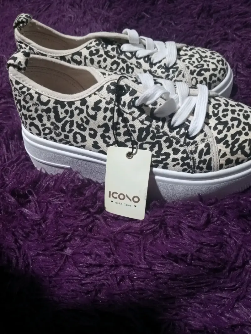 Zapatillas con estampado de leopardo - 2