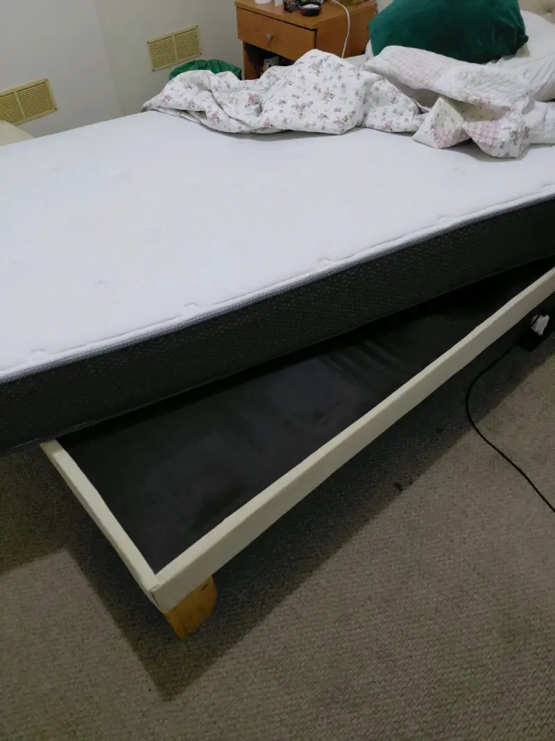 Cama individual con cabecera acolchada - 5