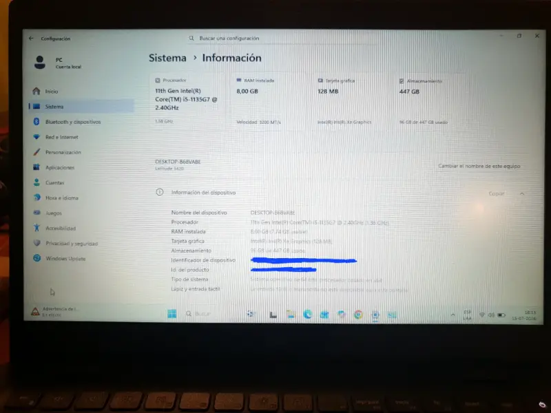 Notebook Dell latitude 3420 nuevo - 6