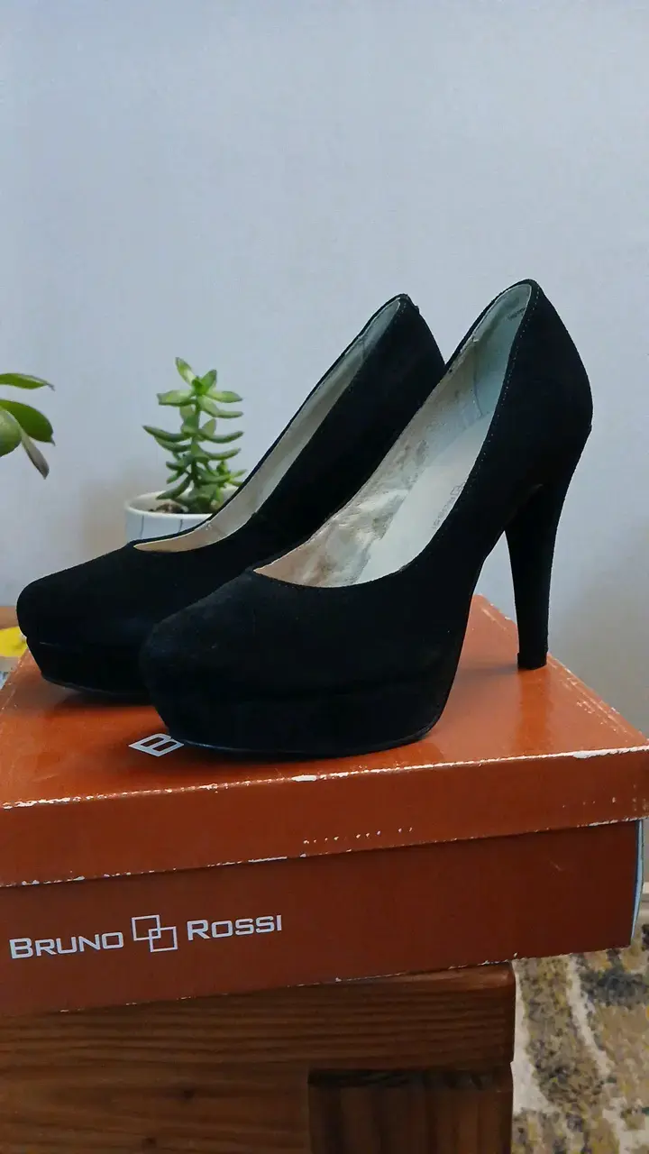 Zapatos de tacón alto negro Bruno Rossi - 2