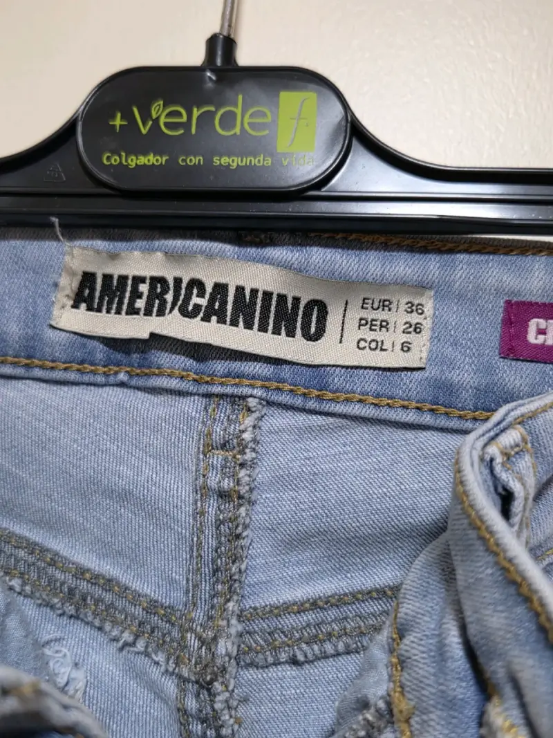 Jeans azul claro Americano corte recto - 3