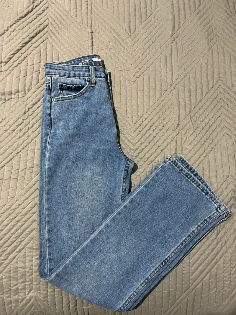 Jeans azul claro Sybilla para mujer talla 36 - 1