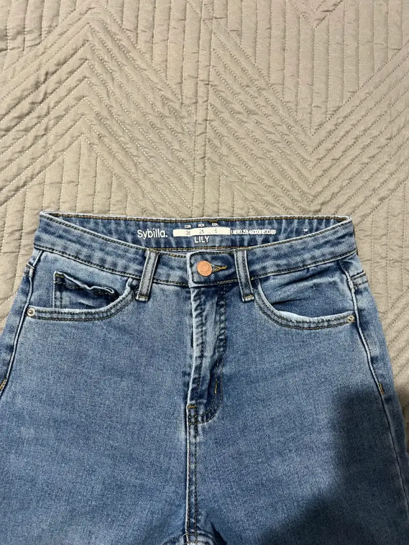 Jeans azul claro Sybilla para mujer talla 36 - 3