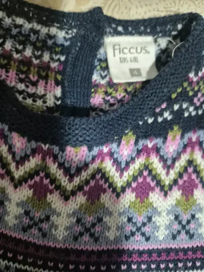 Vestido tejido Ficus con diseño étnico - miniatura 3