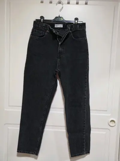 Jeans negros de tiro alto Zara - miniatura 1