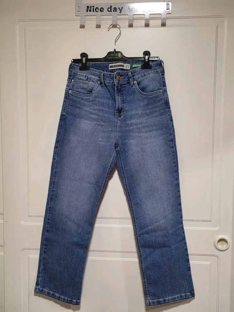 Jeans azul Americano recto para hombre - 1