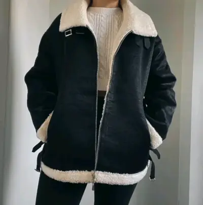 Chaqueta aviador con cuello de borrego - miniatura 3