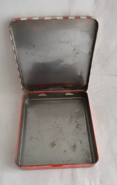 Caja Lata Vacia Faros Decorativa De Coleccion - miniatura 3