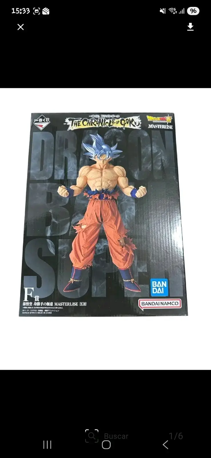 Figura Goku Ultra Instinto Bandai Namco
