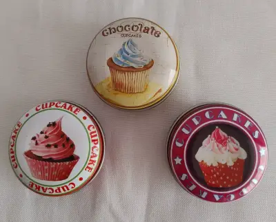 Set de latas decorativas de cupcakes - miniatura 1