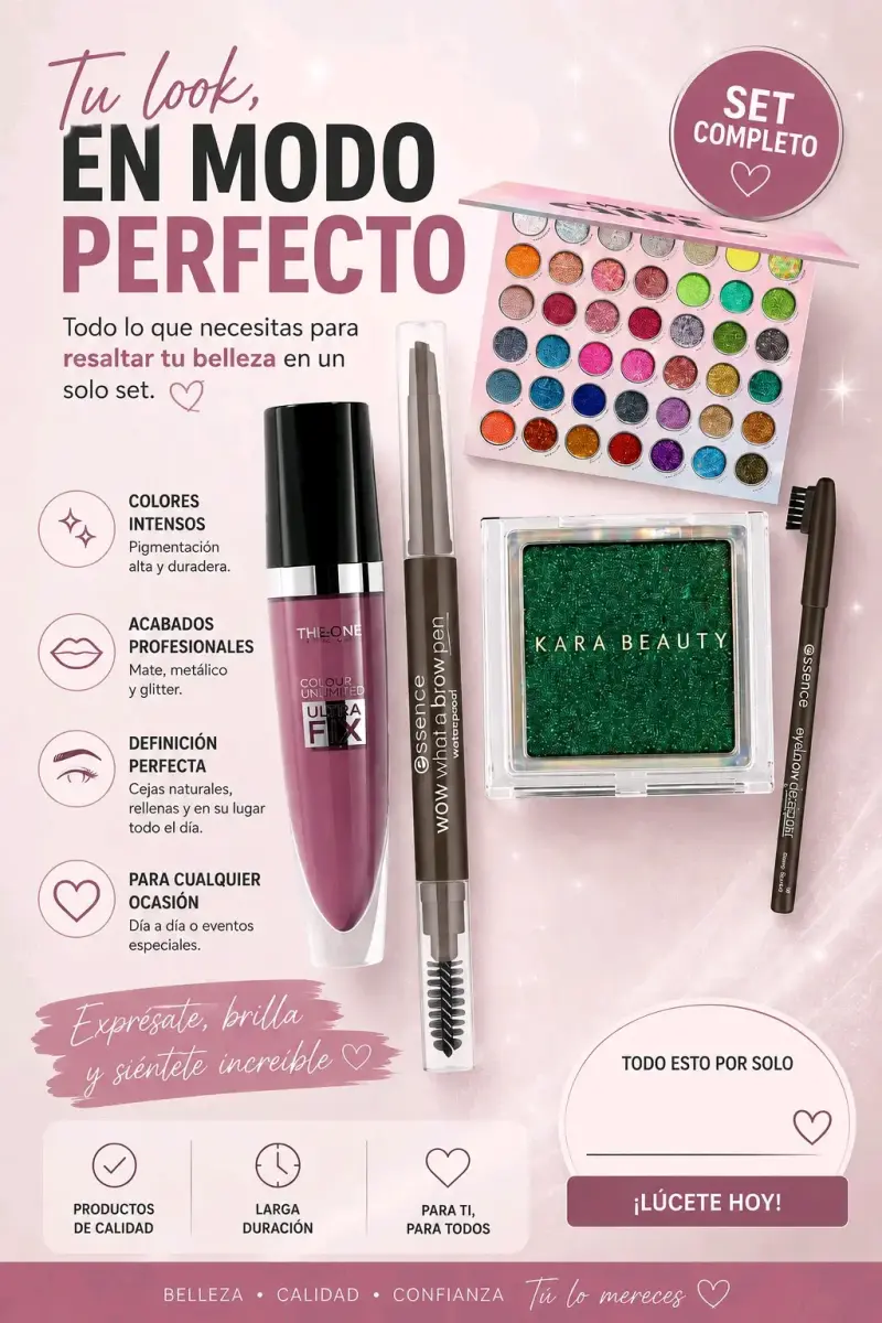 Set completo de maquillaje profesional - 1
