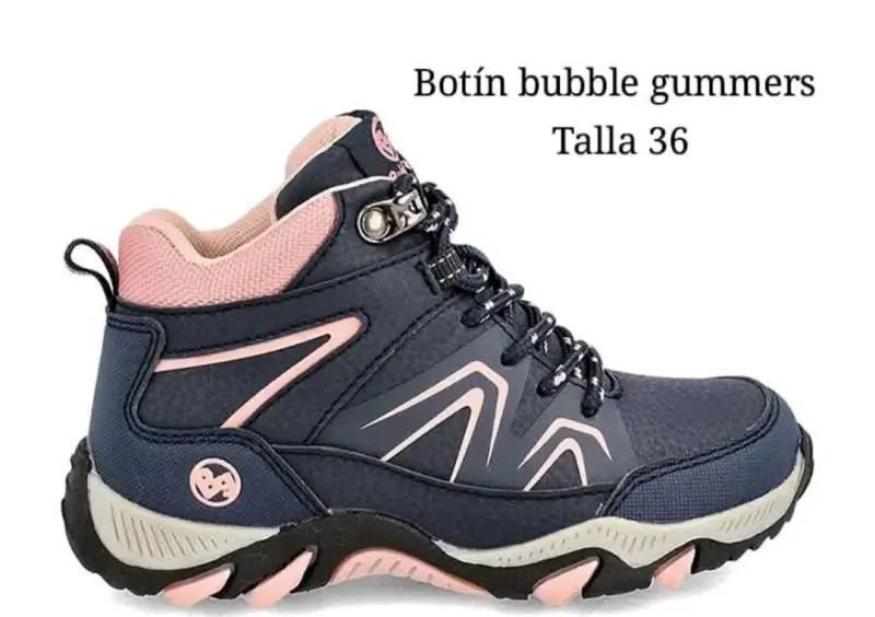 Botín Bubble Gummers azul y rosado talla 36 - 1