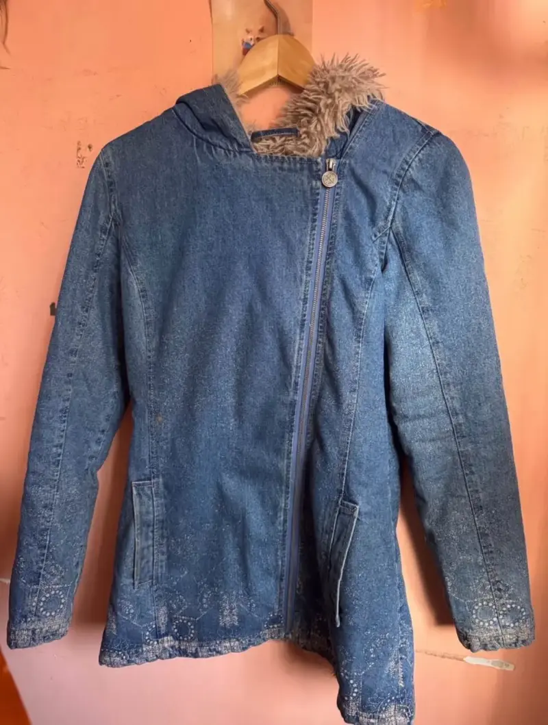 Chaqueta de mezclilla con forro de peluche - 2
