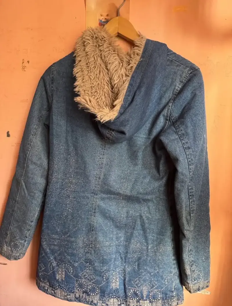Chaqueta de mezclilla con forro de peluche - 3