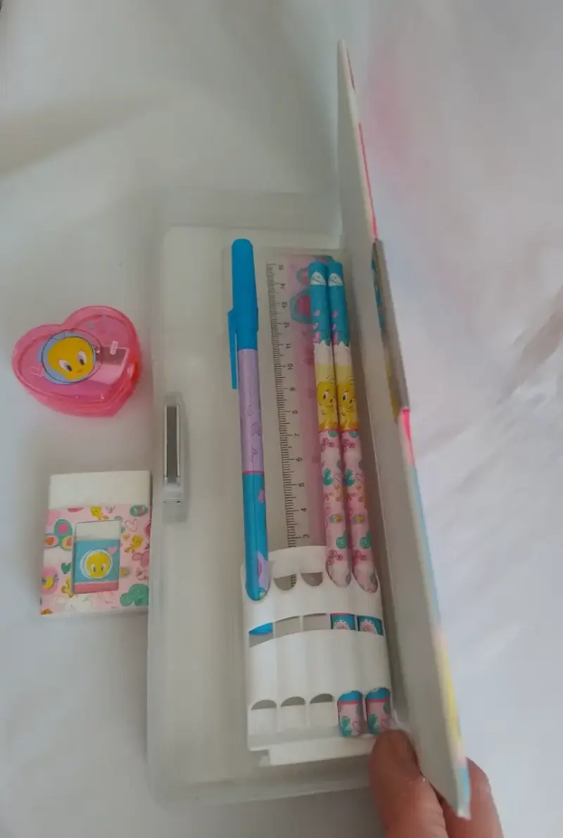 Estuche Retro Piolin Nuevo Con Accesorios y Cuadro - 5