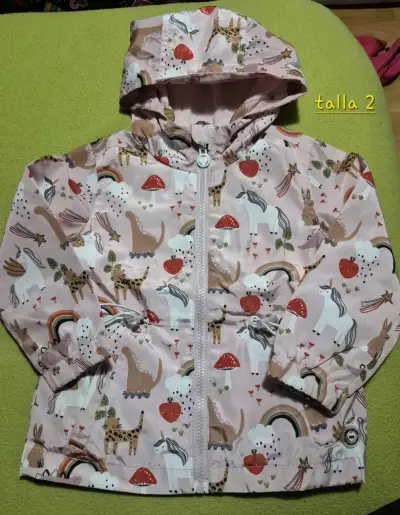 Abrigo infantil con capucha y forro de peluche - miniatura 1