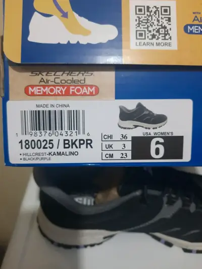 Zapatillas Skechers Slip-Ins negras para mujer - miniatura 6