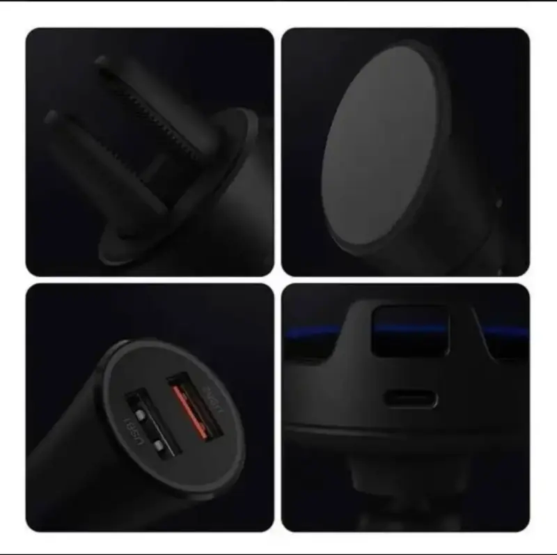 Cargador inalámbrico Xiaomi para auto CARGA RÁPIDA - 4