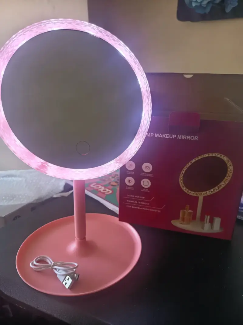 Espejo de maquillaje con luz LED✨🪞 - 3
