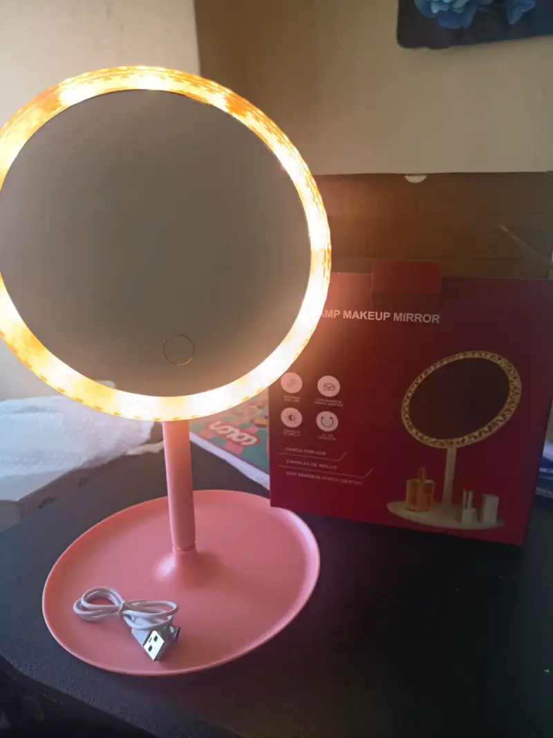 Espejo de maquillaje con luz LED✨🪞 - 4