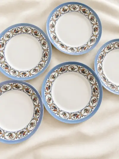 Platos de pan porcelana checa en tornasol - miniatura 4