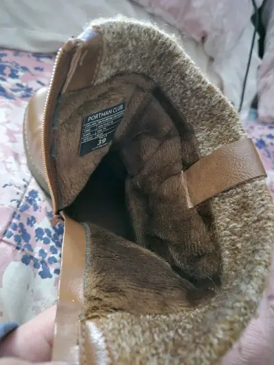 Botin marrón con forro cálido Como nuevas - miniatura 2