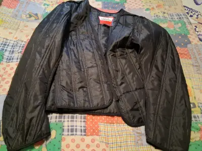 Chaqueta de moto negra impermeable - miniatura 2