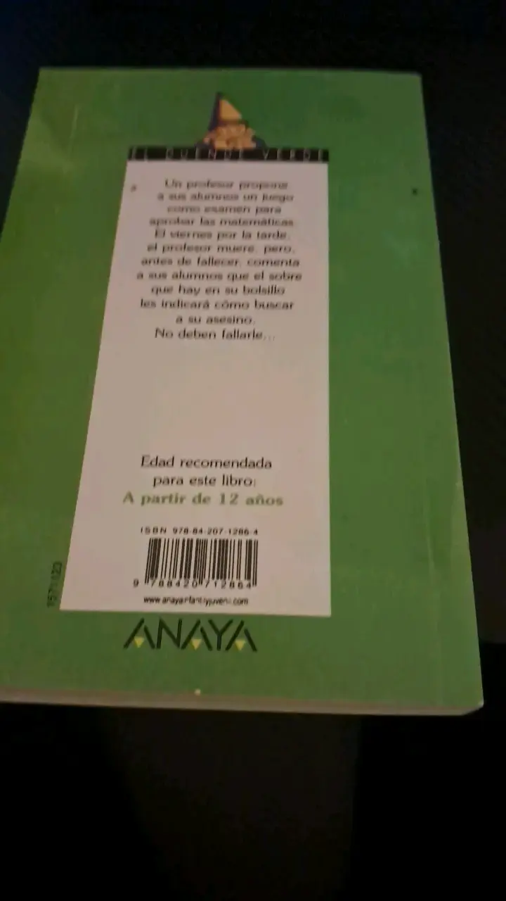 Libro El Asesinato del Profesor de Matemáticas - 2