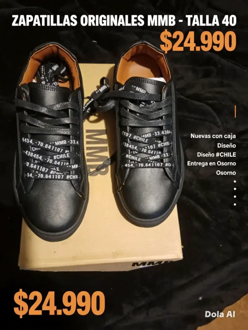 Zapatillas originales MMB negras talla 40