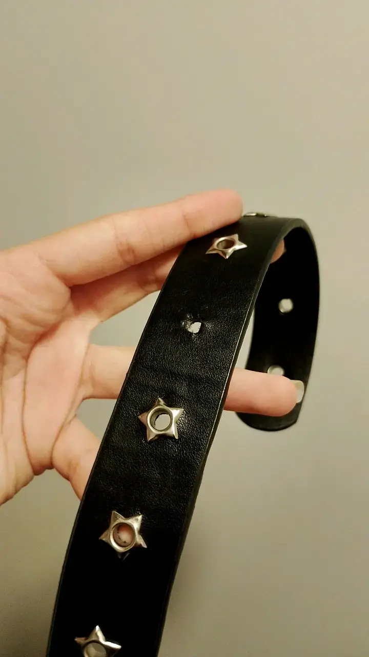 Cinturón negro con hebilla de estrella - 3