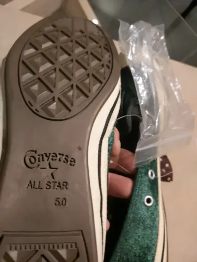 Zapatillas Converse All Star verdes con lazo - miniatura 3