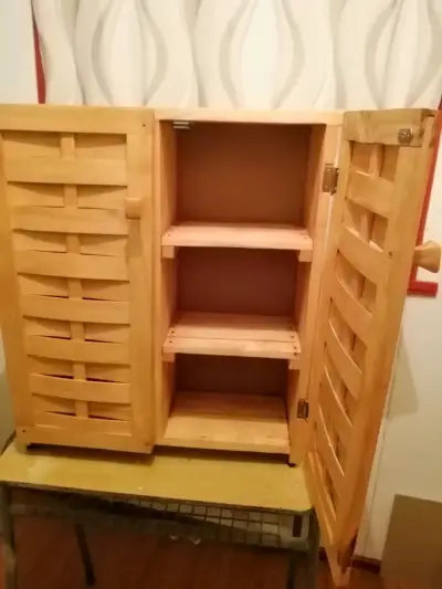 Mueble organizador de baño de Madera de Ciprés - miniatura 3