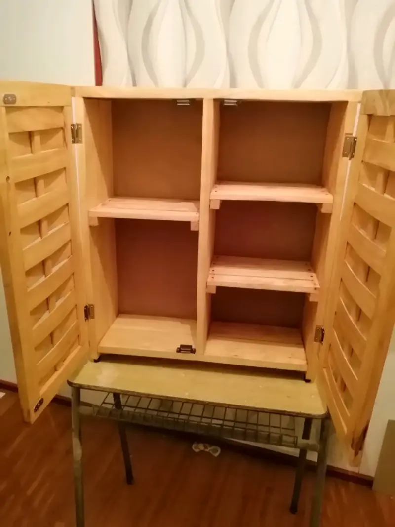 Mueble organizador de baño de Madera de Ciprés - 4