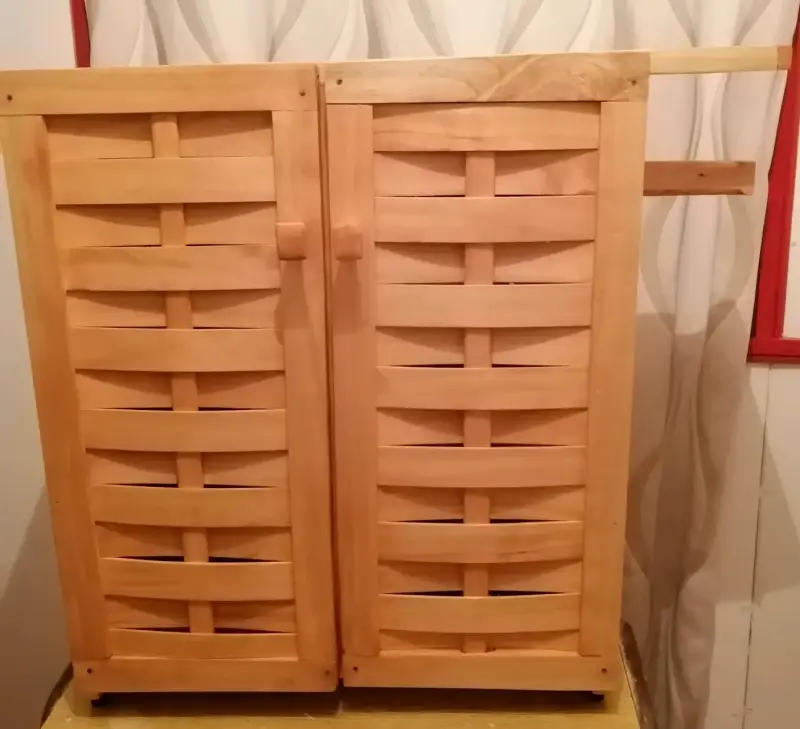 Mueble organizador de baño de Madera de Ciprés - 5