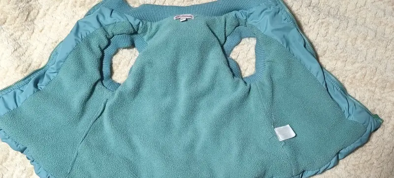 Chaqueta sin mangas azul para niña - 3