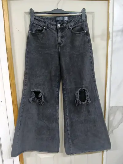 Jeans anchos tela rígido Foster talla 38 - miniatura 1