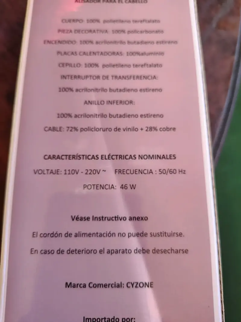 Plancha y peineta 2 en 1 Cyzone nueva - 2