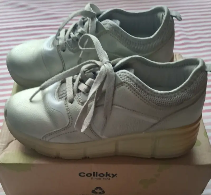 Zapatillas deportivas Colloky blancas para niños - 1