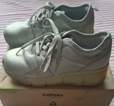 Zapatillas deportivas Colloky blancas para niños - miniatura 1