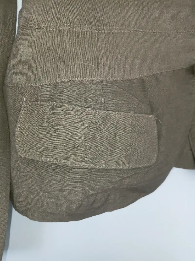Blazer beige de lino para mujer Marquis - 5