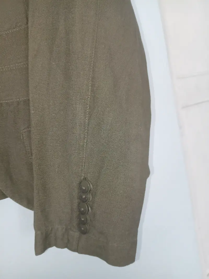 Blazer beige de lino para mujer Marquis - 6
