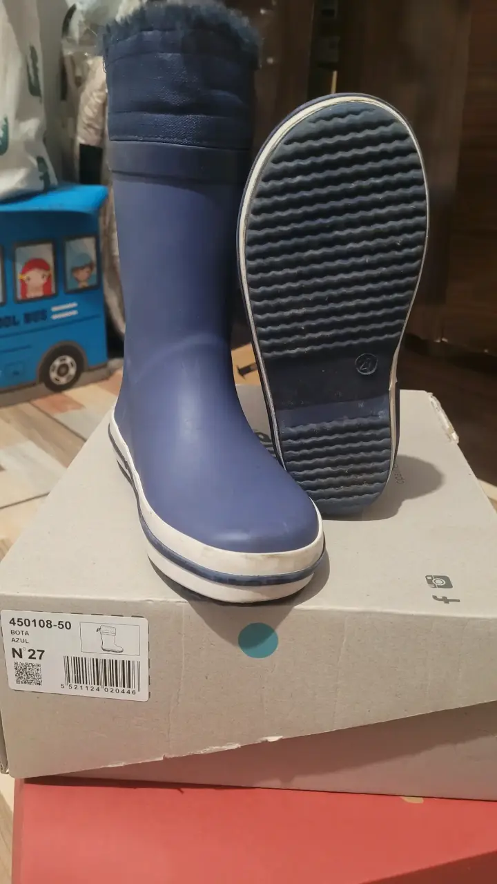 Botas de lluvia azules para niños - 2