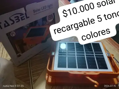 Luz LED solar recargable TASBEL 5 tonos - miniatura 1