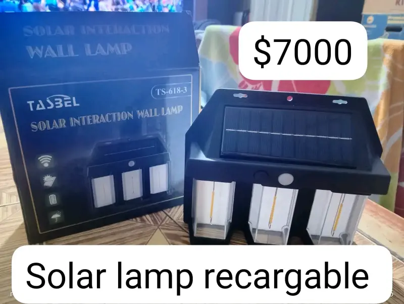Lámpara solar recargable de pared Tasbel - 1