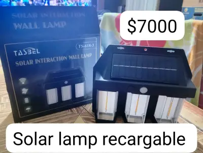 Lámpara solar recargable de pared Tasbel - miniatura 1