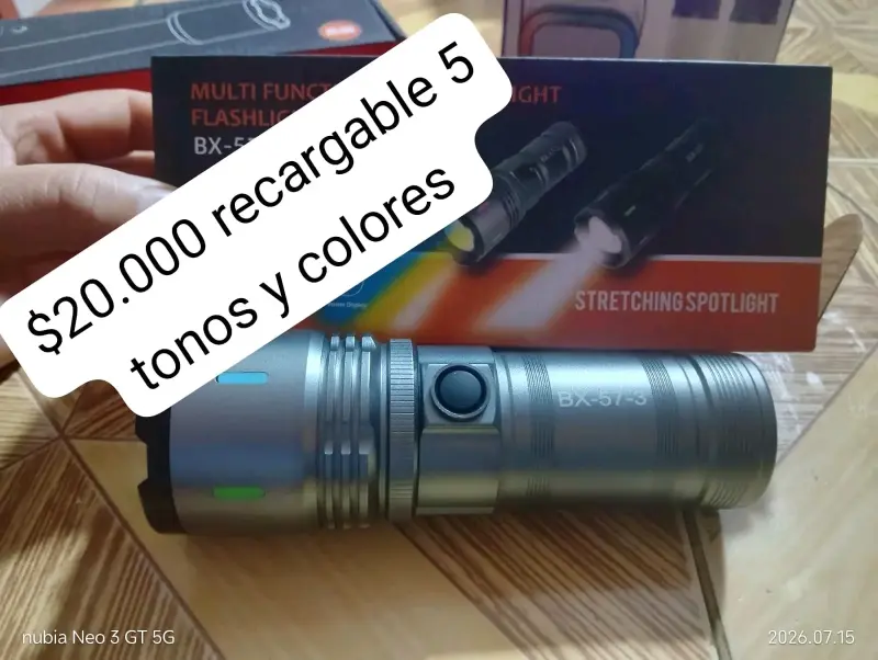 Linterna recargable multifunción BX-57-3