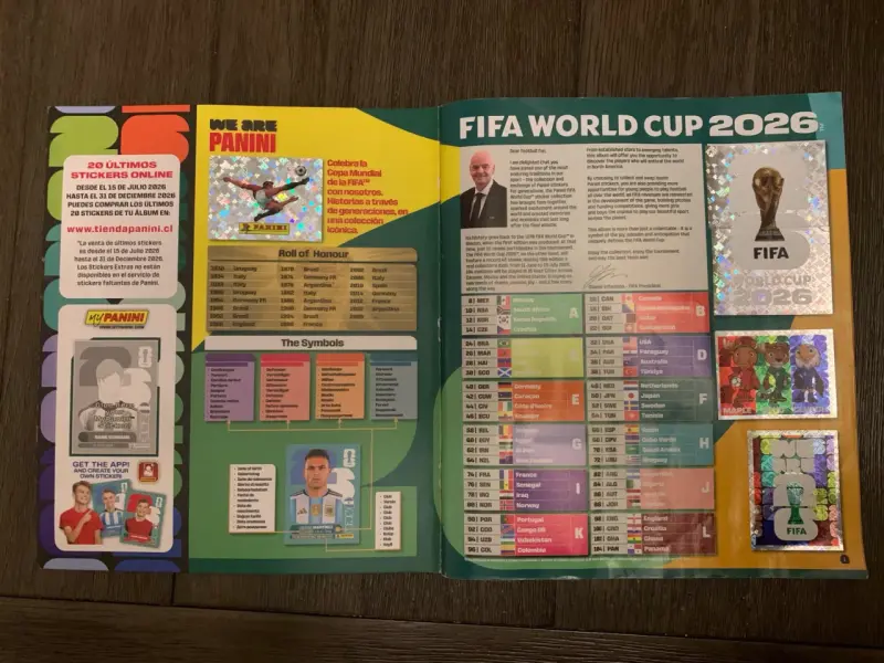 Álbum Panini Mundial FIFA 2026 - 2