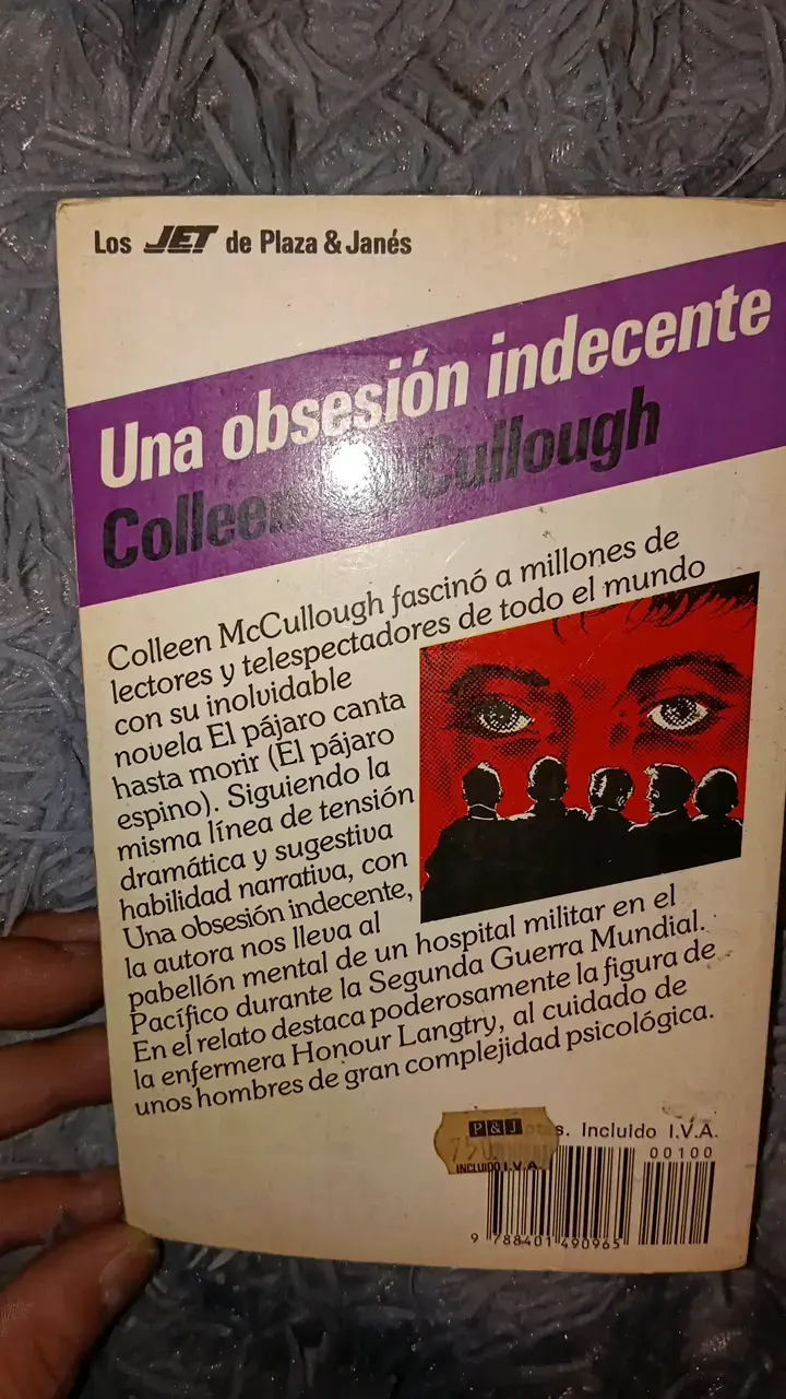 Libro 'Una obsesión indecente' de Colleen McCullough - 2